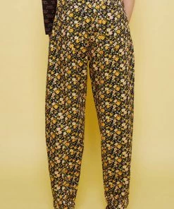 Stella Nova Matti Pants Black Multicolour Flowers