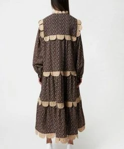 Stella Nova Loan Flower Bud Dark Purple Dress