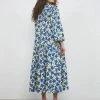 Stella Nova Loan Mae Dress - Bright Blue/cream