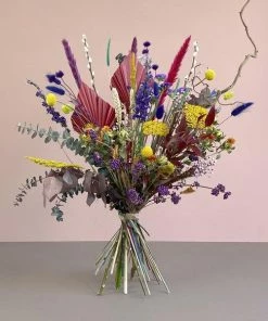 Catkin & Pussywillow Rainbow and Mixed Dried Flowers Bouquet
