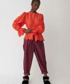 Stella Nova Erina Lou Shirt Orange Red