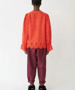 Stella Nova Erina Lou Orange Red Shirt