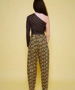 Stella Nova Matti Pants Black Multicolour Flowers