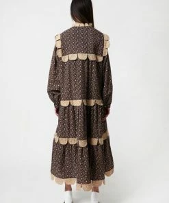 Stella Nova Loan Dress Flower Bud Dark Purple