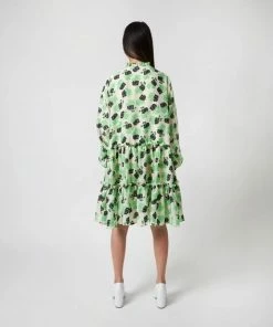 Stella Nova Halia Dress - Flower Power Green