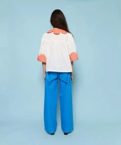 Stella Nova Carole Blouse - White/Red