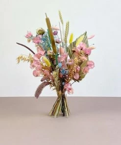 Catkin & Pussywillow Small Mixed Pastel Dried Flowers Bouquet