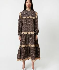 Stella Nova Loan Dress - Flower Bud Dark/Purple