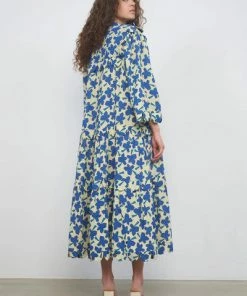 Stella Nova Loan Bright Blue Creme Dress