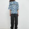Stella Nova Vinja Blouse - Bright Blue/cream 2 Stella Nova Vinja Blouse - Bright Blue/cream