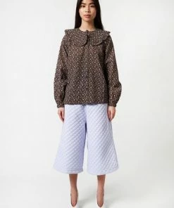 Stella Nova Francie Shirt Flower Bud Dark Purple