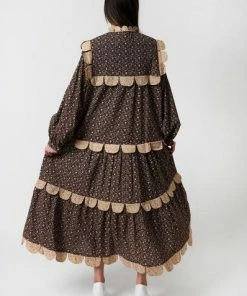 Stella Nova Loan Dress Flower Bud Dark Purple