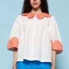 Stella Nova Carole Blouse - White/Red