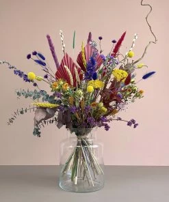 Catkin & Pussywillow Rainbow and Mixed Dried Flowers Bouquet