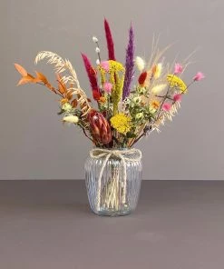 Catkin & Pussywillow Autumnal Dried Mixed Dried Flowers Jar