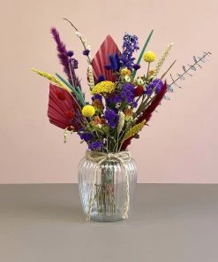 Catkin & Pussywillow Rainbow and Mixed Dried Flowers Bouquet