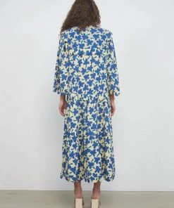 Stella Nova Loan Mae Dress - Bright Blue/Creme